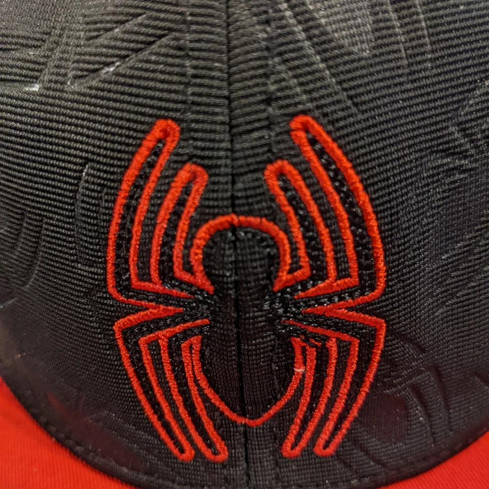 Marvel Spider-Man Snapback Baseball Hat Boys Black/Red One Size Fits Most